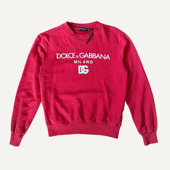 Size S/46 - Dolce & Gabbana Men's Logo Embroidered Crewneck - Picture 1 of 4